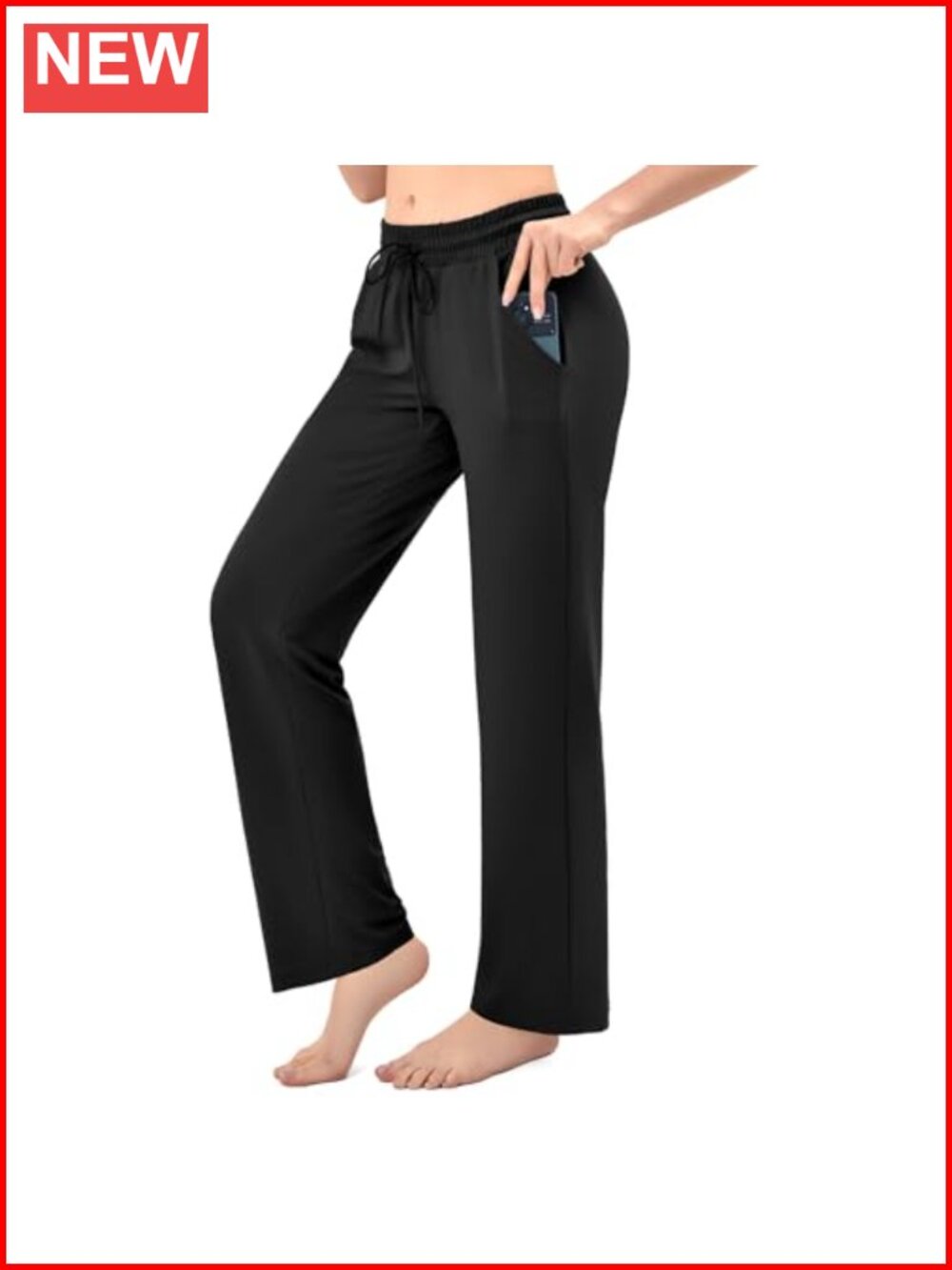 Wide Leg Sweatpants for Women with Pockets Drawstring Stretch Yoga Lounge